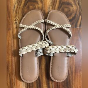 Universal Thread Braided Cream Sandals
